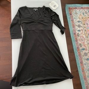 Toad & Co Rosalinda black dress XS New